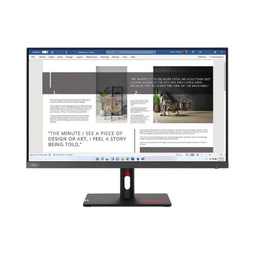 Lenovo ThinkVision S27i-30 27 Full HD LED Monitor - 16:9 - Storm Gray