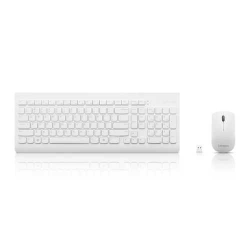 Lenovo 510 Wireless Combo Keyboard & Mouse(White) -Arabic 253