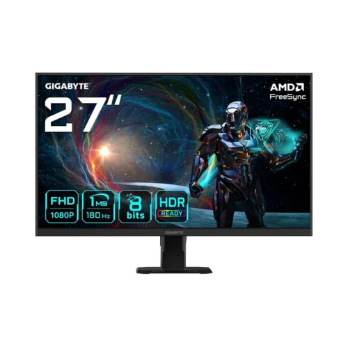 Gigabyte GS27FA 27" FHD Gaming Monitor - 1920 x 1080, 180Hz, 1ms, 300 cd/m², FreeSync, HDR Ready, HDMI 2.0